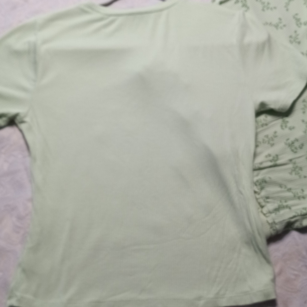 dip Sleepwear Light Green Ribbed Top & Lounge Pants - Picture 5 of 7